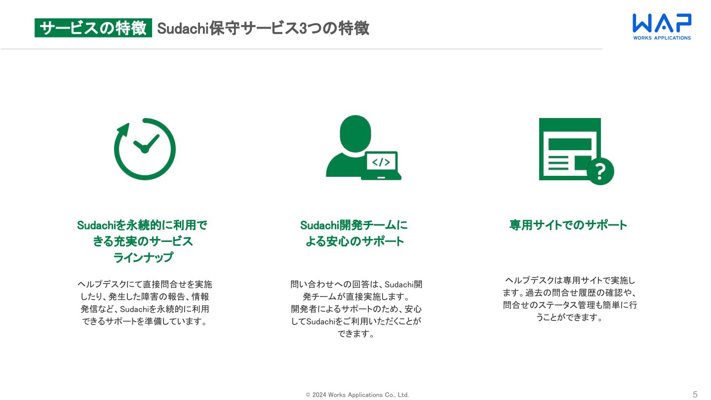 Sudachi保守サービス紹介資料