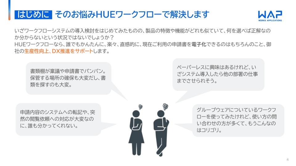 HUEワークフロー紹介資料