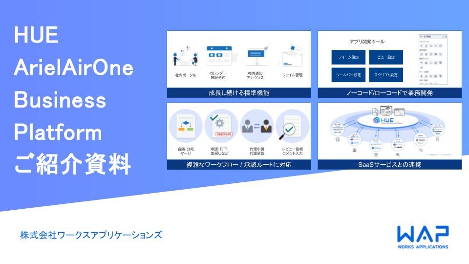  HUE ArielAirOne Business Platform Introduction Material